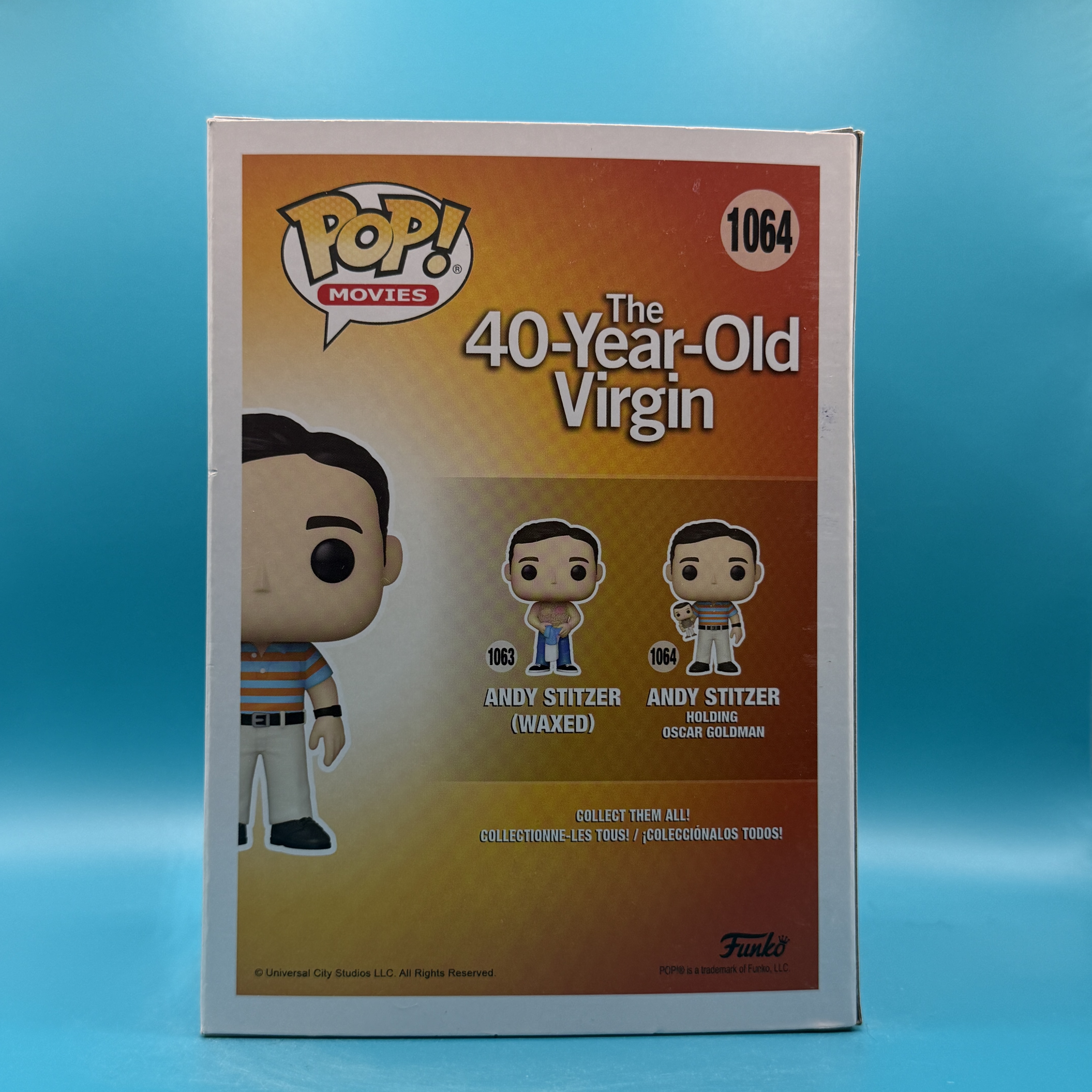 Andy Stitzer holding Oscar Goldman