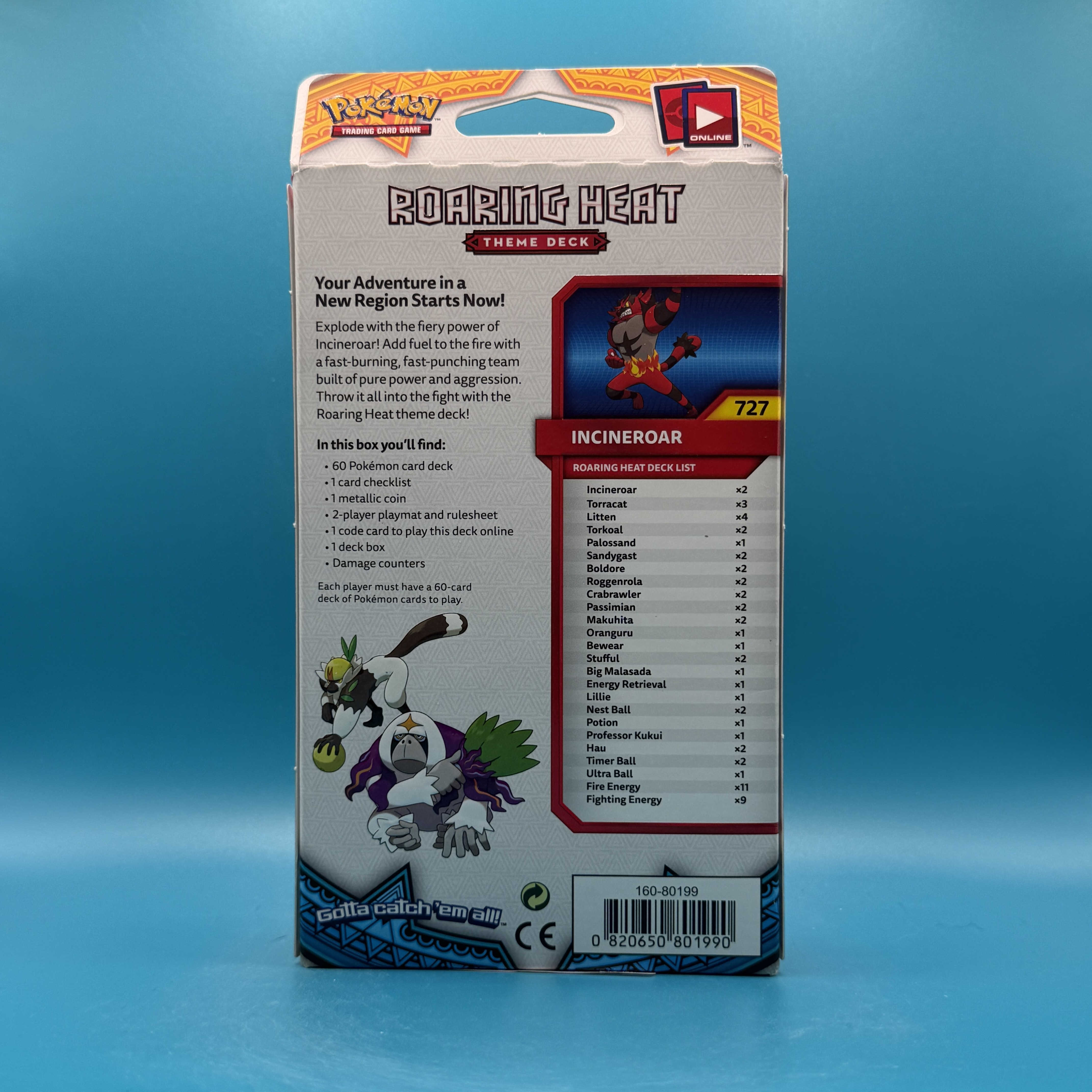 Roaring Heat Incineroar Theme Deck