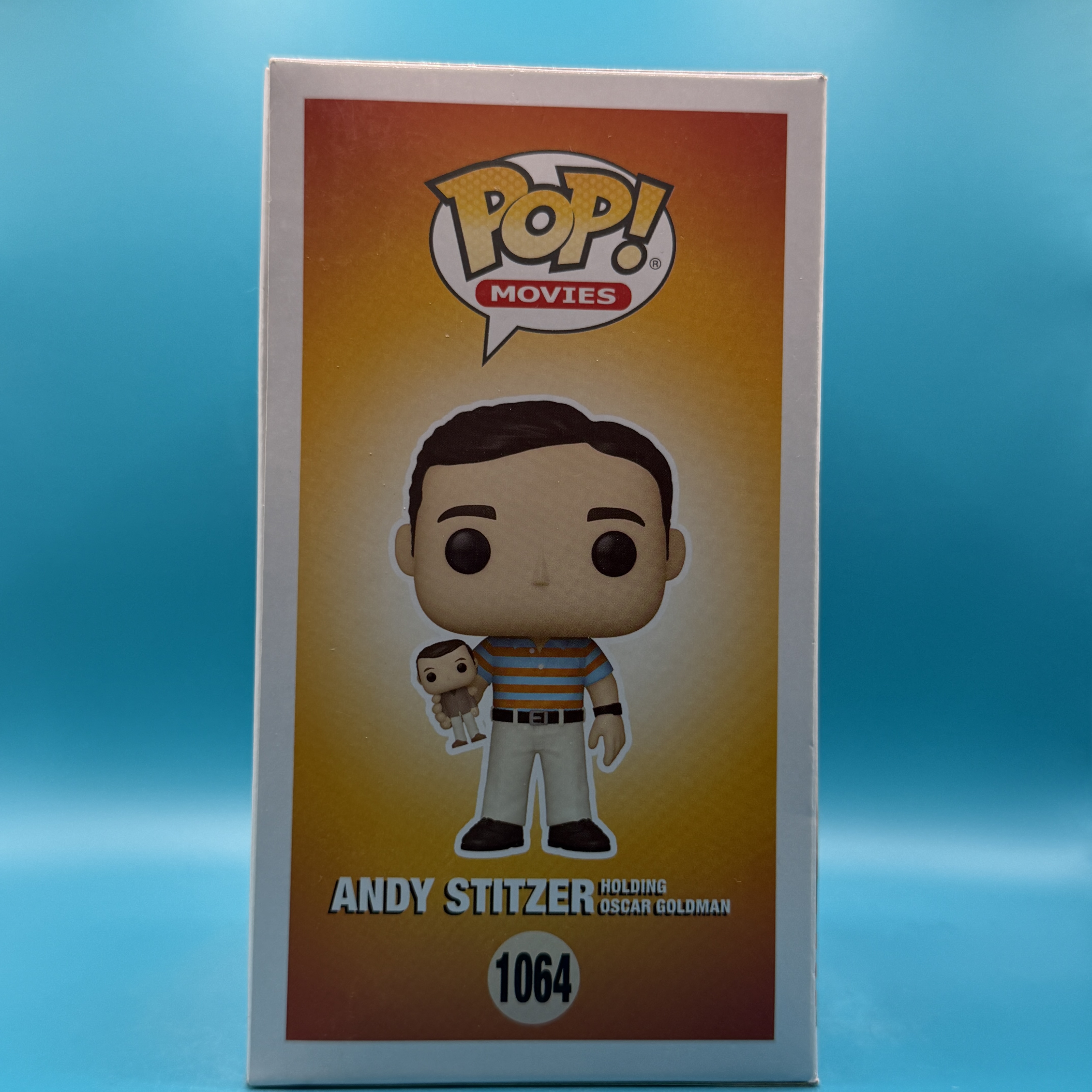 Andy Stitzer holding Oscar Goldman