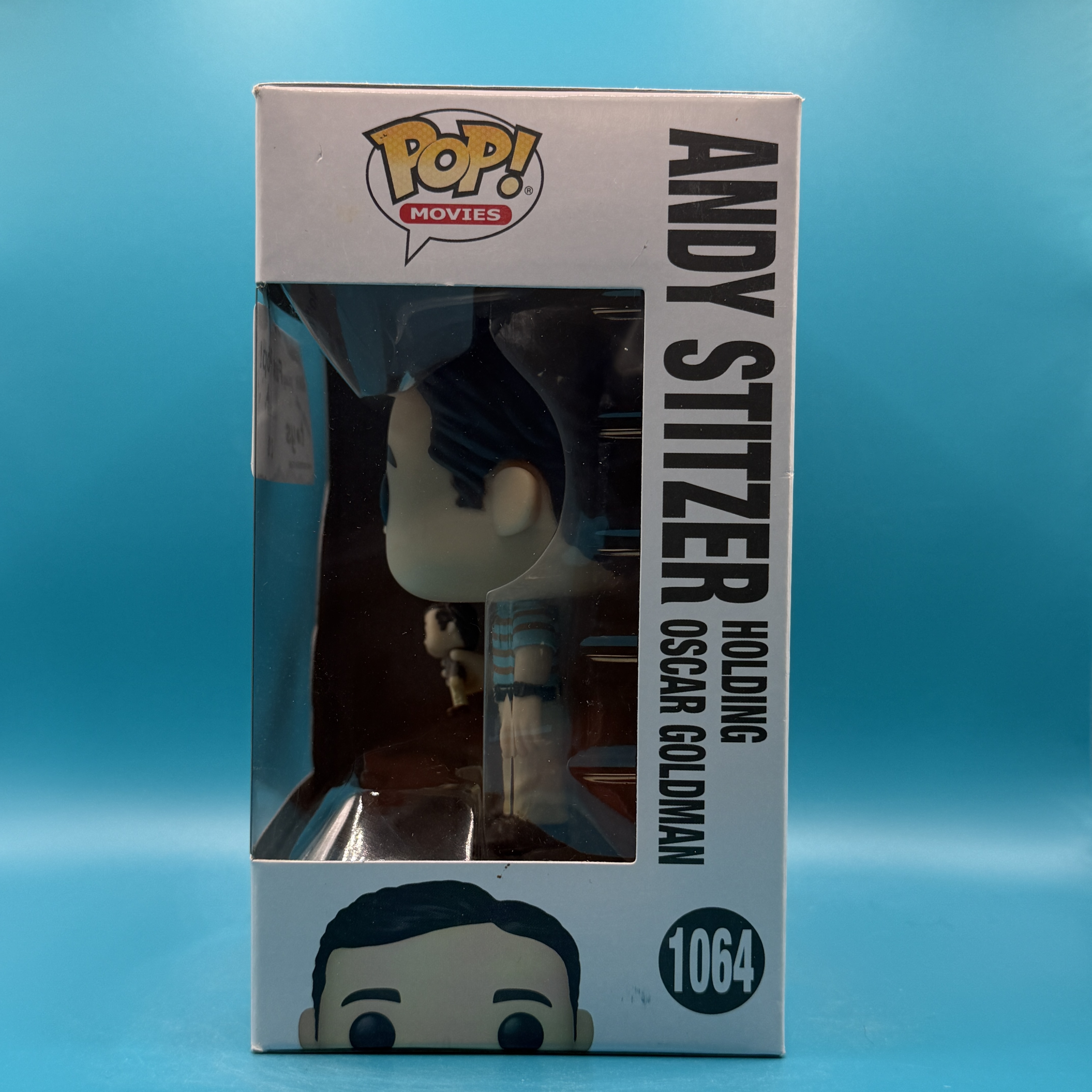 Andy Stitzer holding Oscar Goldman